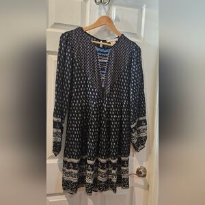 Flying Tomato Black and White Paisley Dress